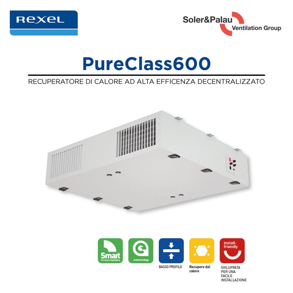 Nuovo PureClass 600 Soler&Palau per la Purificazione degli Ambienti