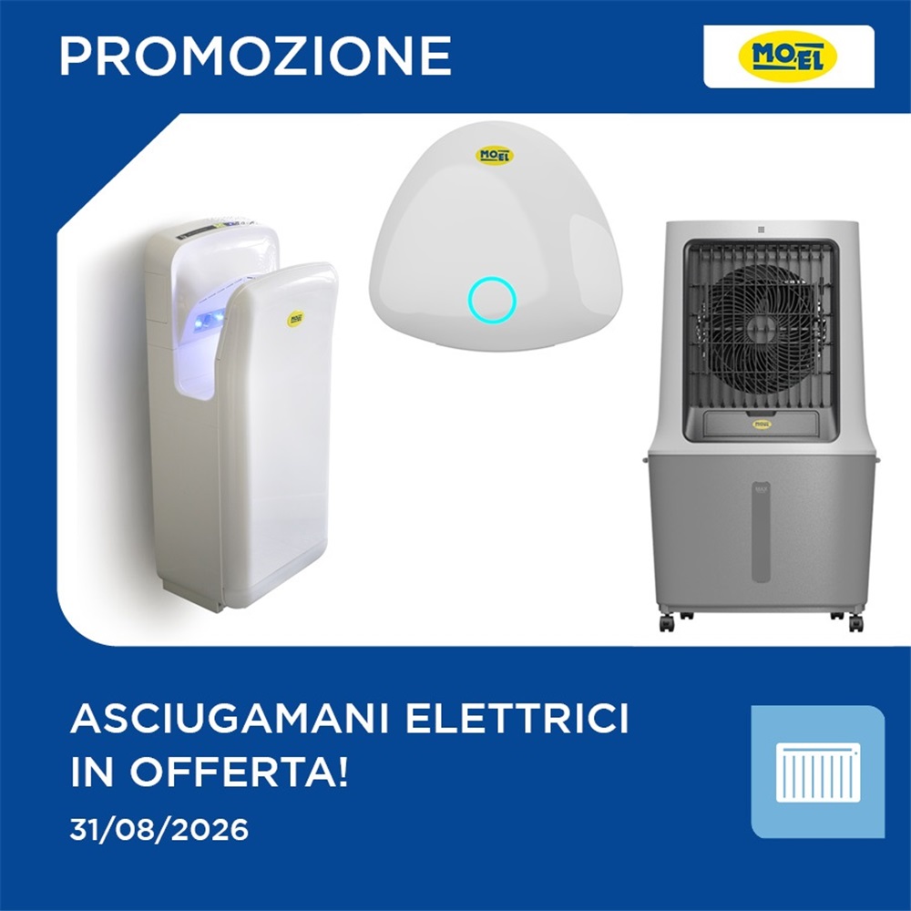 Asciugamani elettronici MO.EL in offerta!