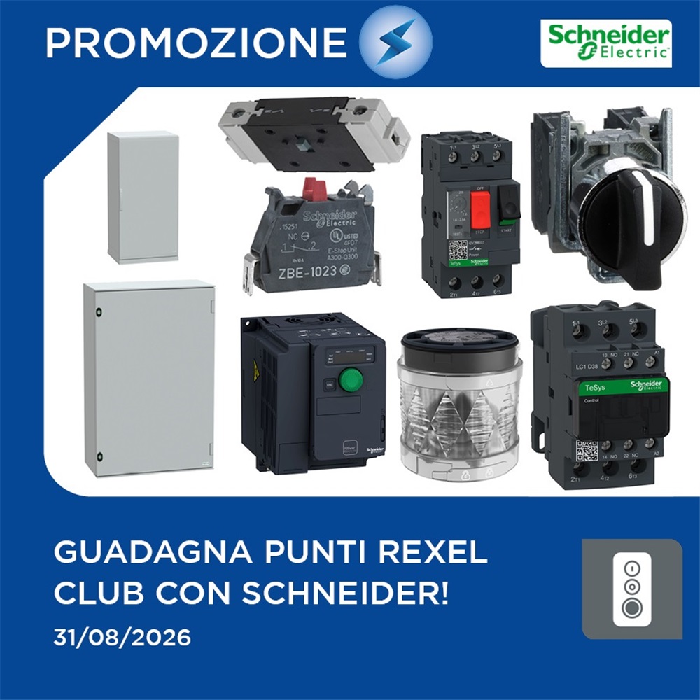 Guadagna punti Rexel Club con lautomazione industriale Schneider!
