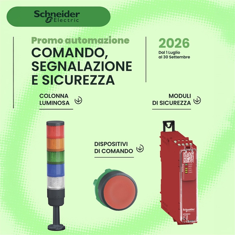 Scopri la promo di Schneider sullautomazione!