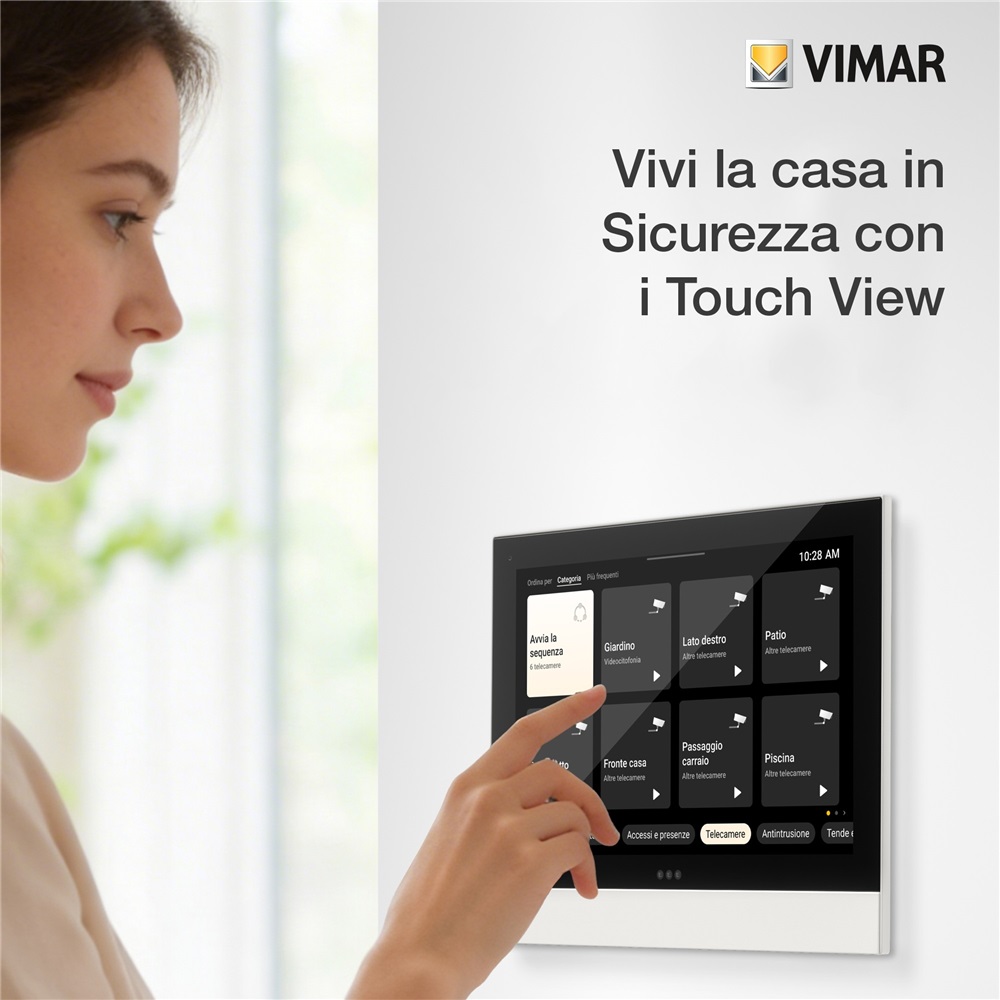 Casa connessa e sicura con i supervisori Touch View di Vimar