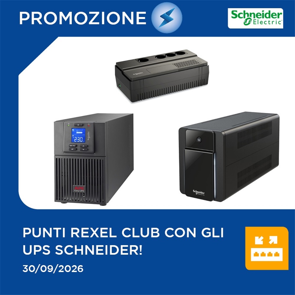 Guadagna punti Rexel Club con gli UPS Schneider!