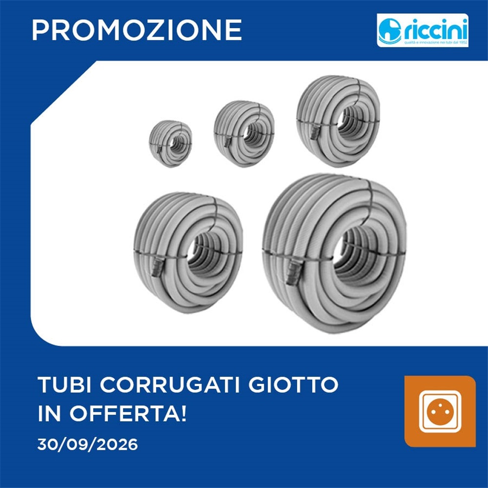 Tubi corrugati Riccini in offerta!