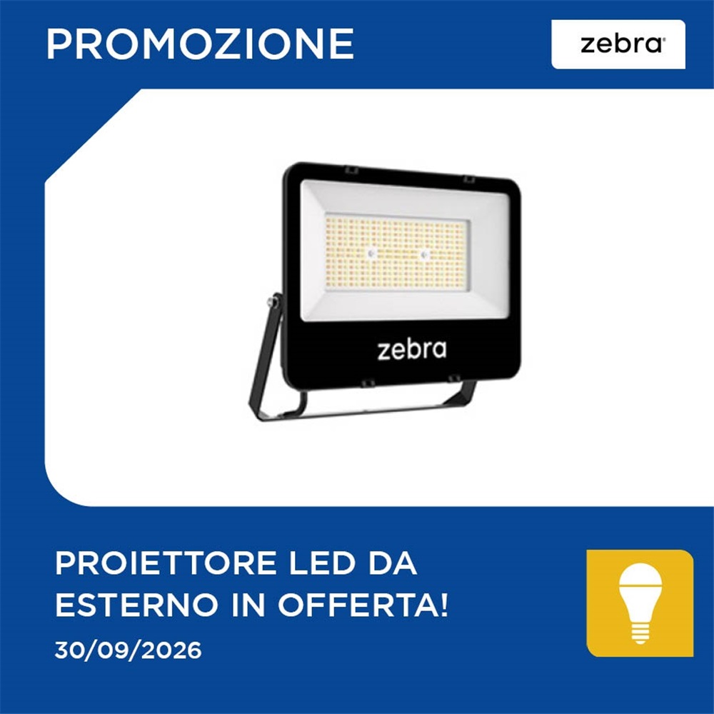 Illuminazione efficiente con il Proiettore LED Zebra in offerta!