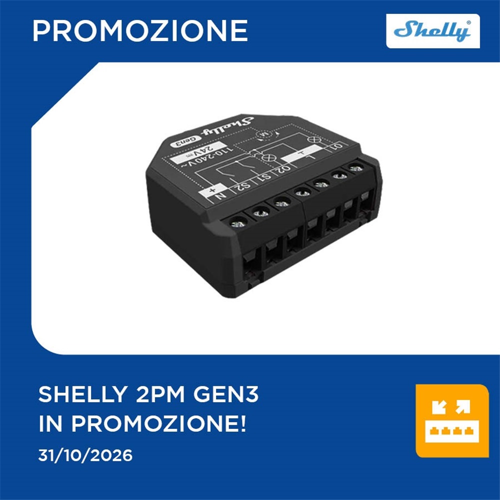 Rendi smart la tua casa con lo Shelly 2PM Gen3!