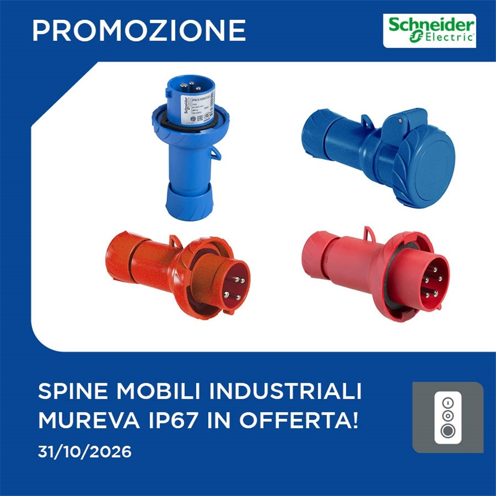 Spine e prese IP67 per il tuo cantiere in promozione!