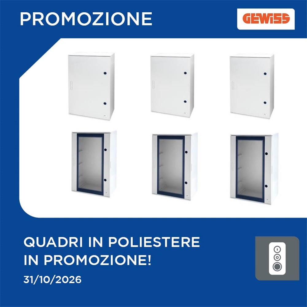 Quadri in poliestere Gewiss per ogni esigenza!