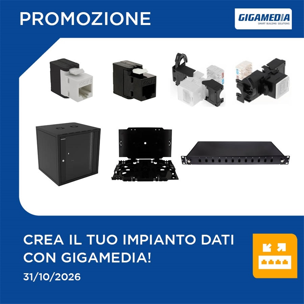 Realizza il tuo impianto dati con le offerte Gigamedia!
