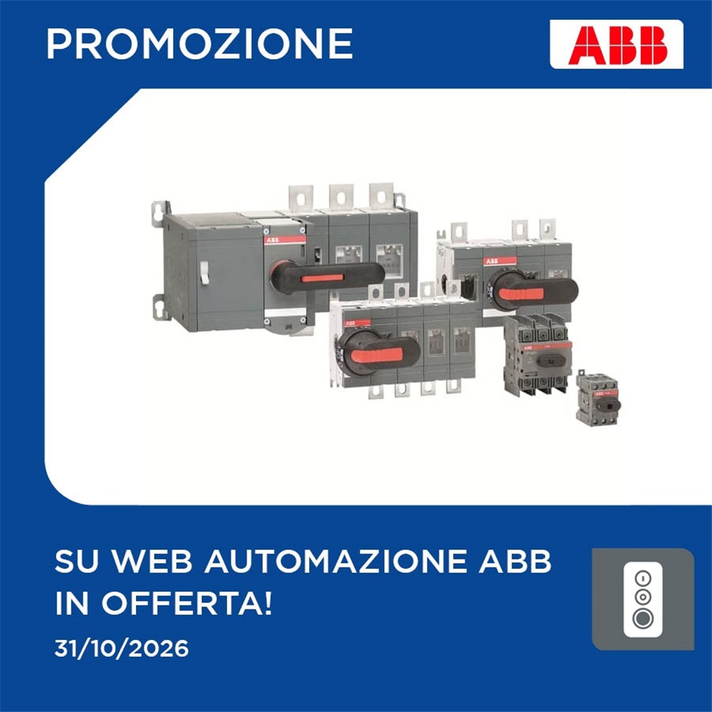 SOLO SU WEB sezionatori e contatori ABB in offerta!
