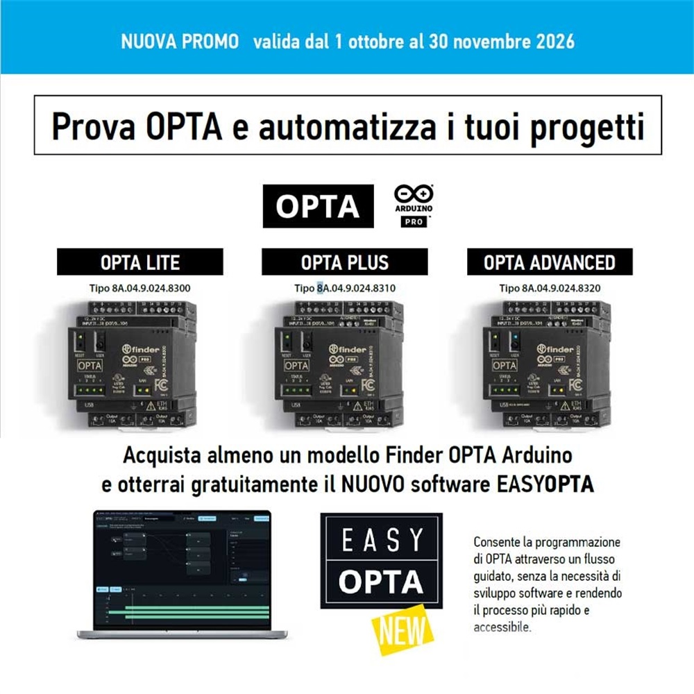 Finder OPTA: software in omaggio acquistando almeno un modello