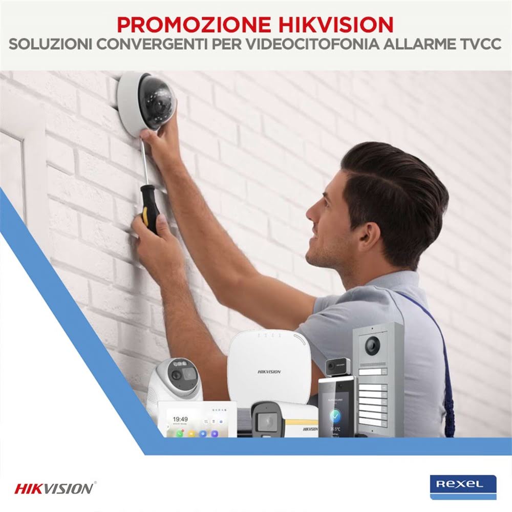 Promozione Hikvision - Soluzioni convergenti per videocitofonia allarme tvcc