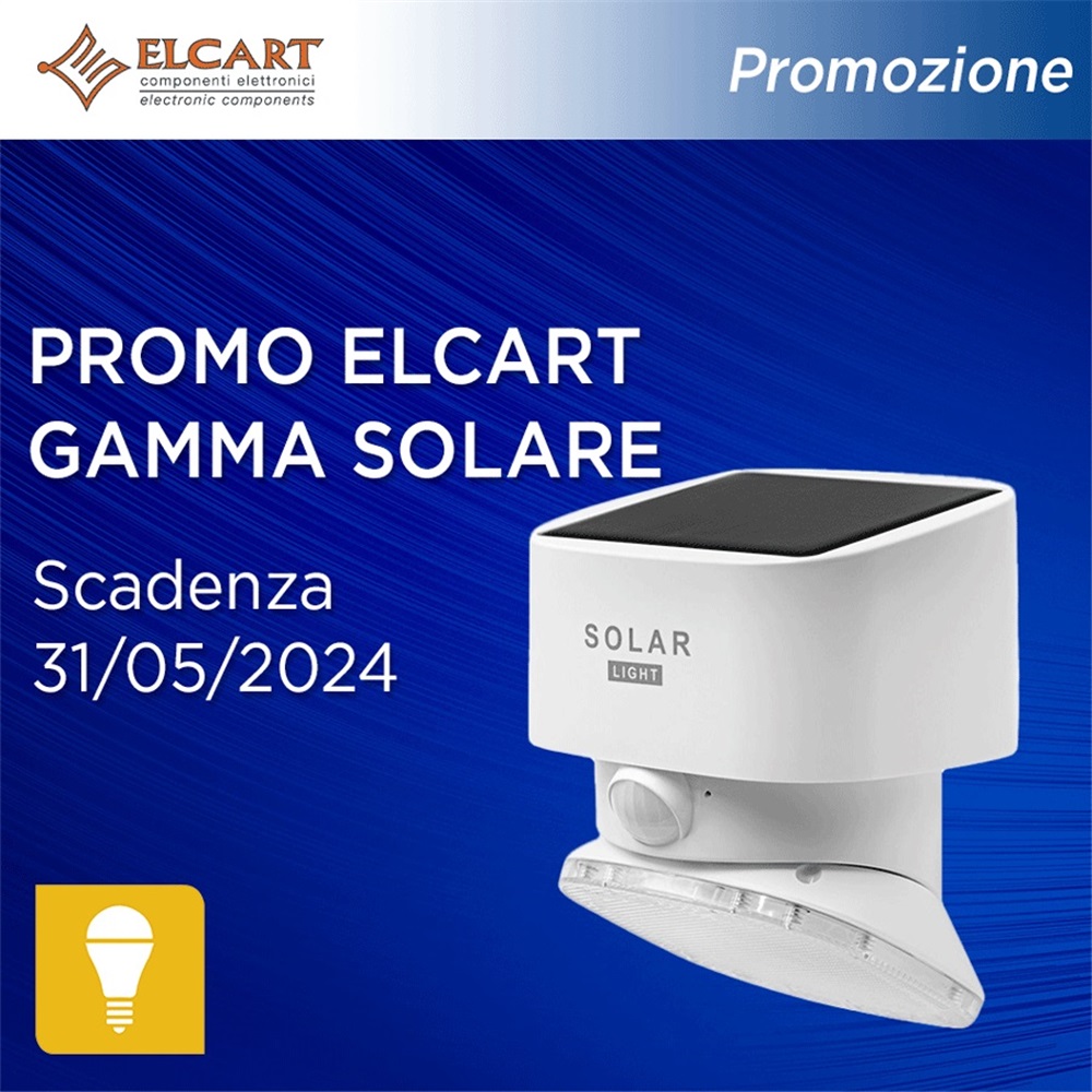 Prezzi speciali sulla gamma di prodotti solari Elcart