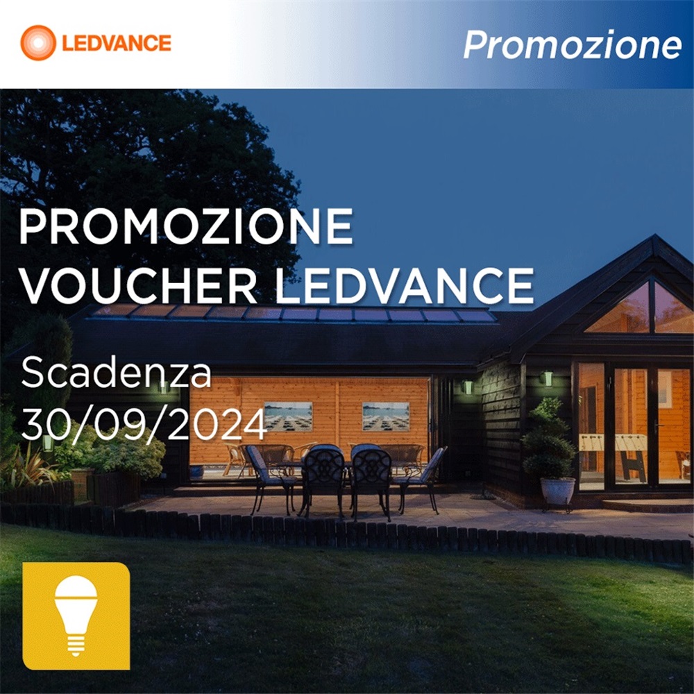 Acquista i prodotti Ledvance e ricevi un Voucher da 30€!