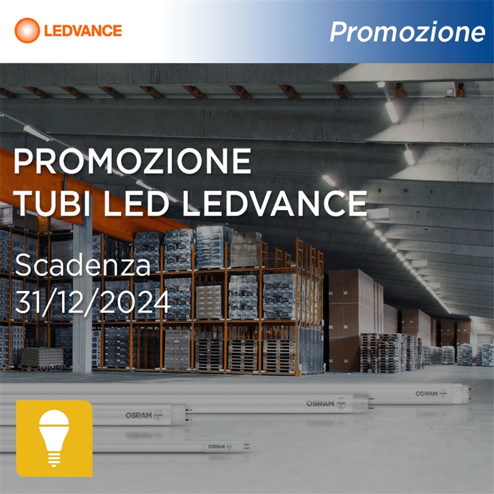 Promozione sui Tubi Led a marchio Ledvance