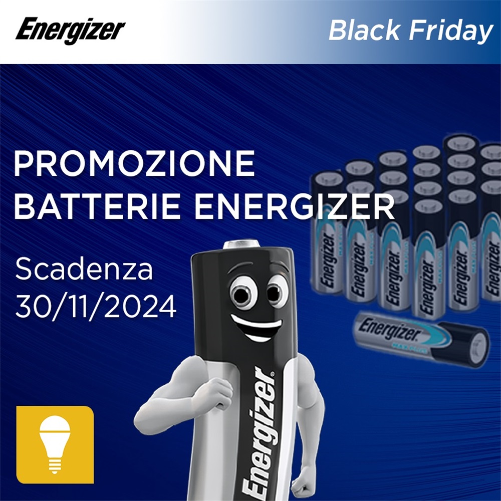 Ricaricati con la promo batterie Energizer