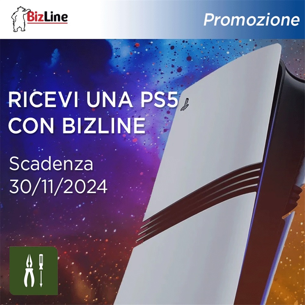 Acquista il Kit Utensili Bizline e Ricevi una PS5!