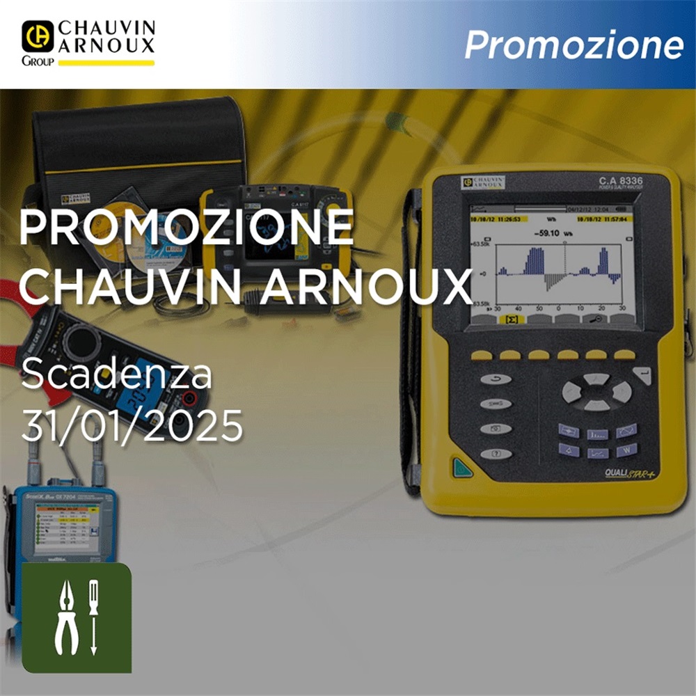 Precisione e affidabilità: promozione sugli strumenti di misurazione Chauvin Arnoux!