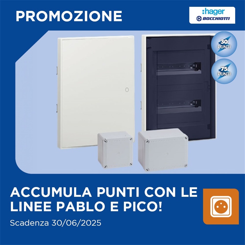 Accumula Punti Rexel Club con le Linee Pablo e Pico di Hager Bocchiotti