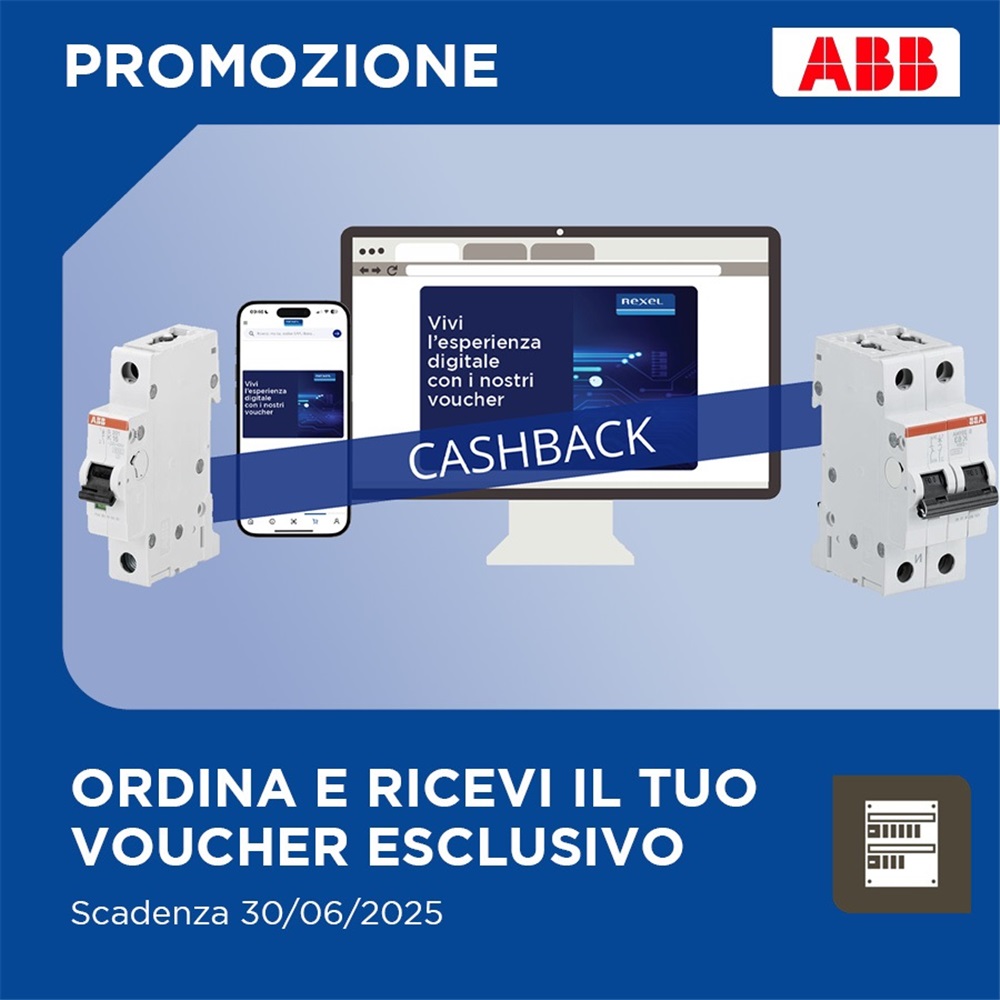 Promo ABB: cashback sugli interruttori modulari e magnetotermici!