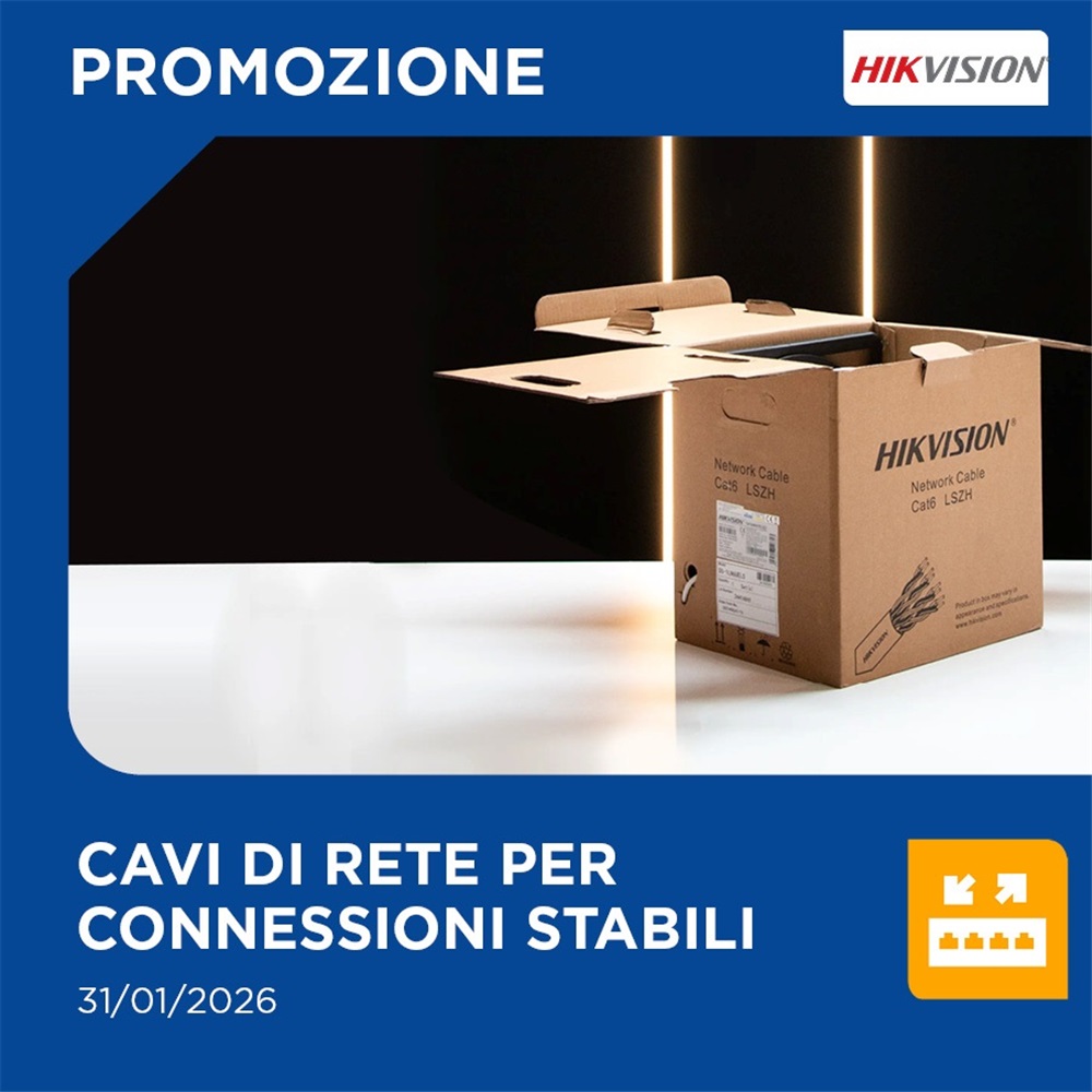 Rete Veloce e Sicura? Scegli i Cavi Hikvision