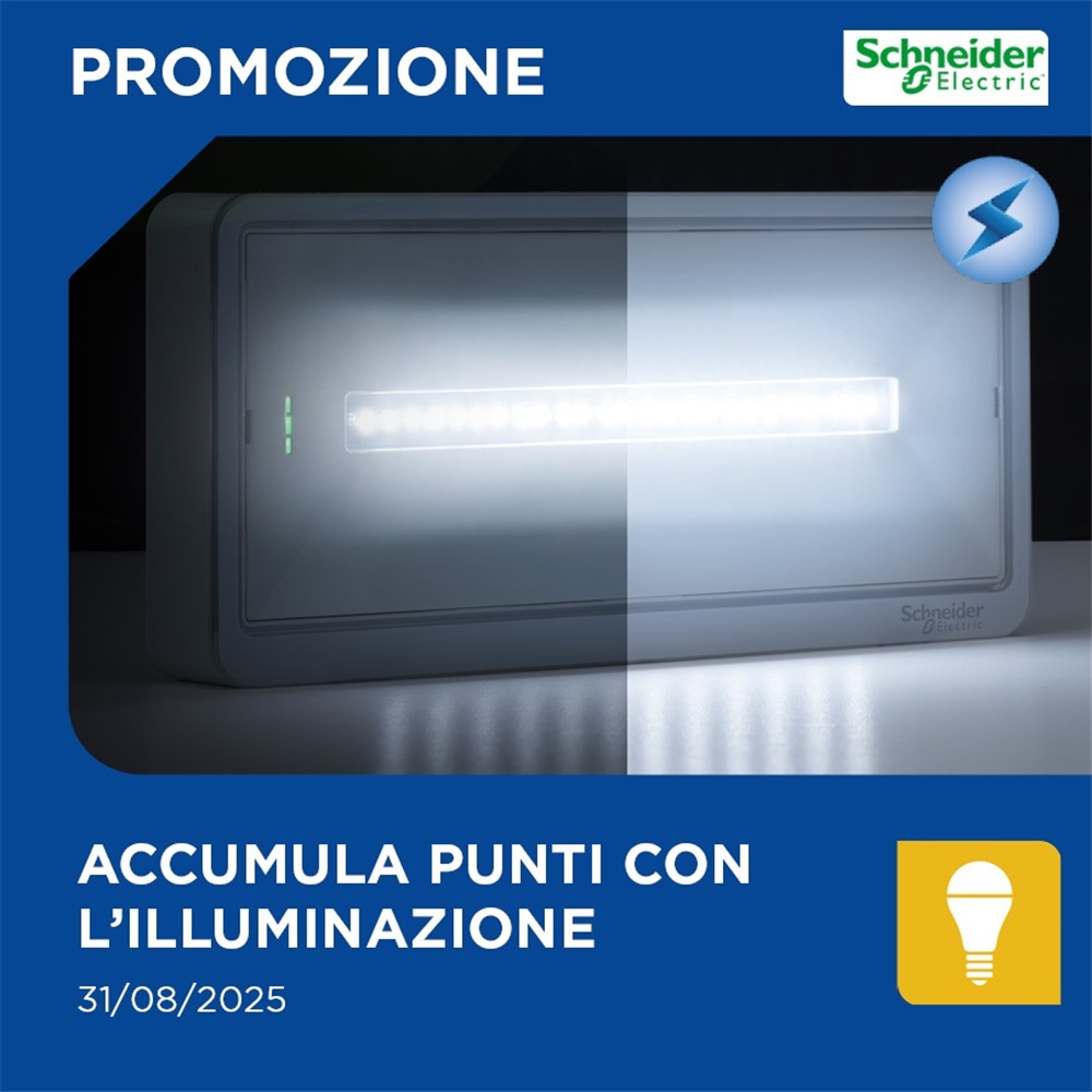 Accumula Punti con la Promo Schneider Exiway Light: Sicurezza e Illuminazione