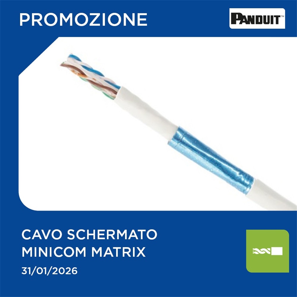 Cavo Panduit UTP Cat.6A Matrix — prestazioni elevate per reti professionali