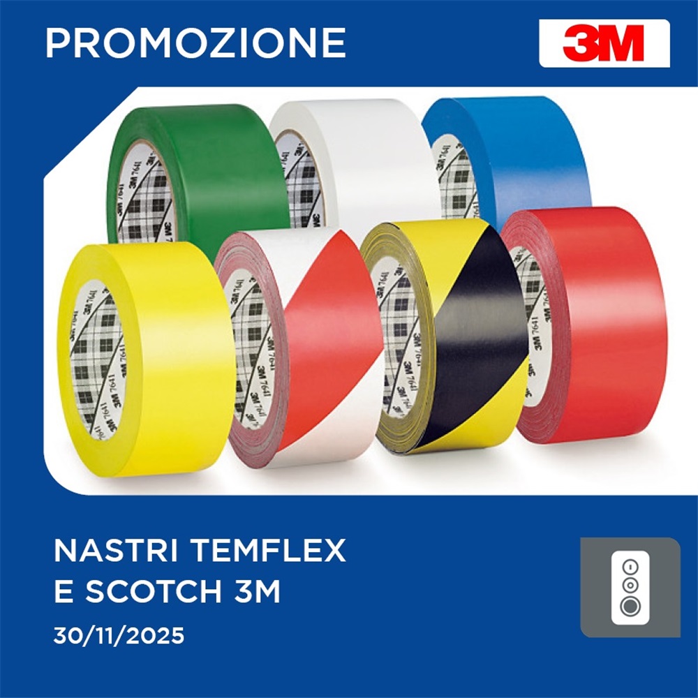 3M — Prezzi speciali su Nastri Temflex e Scotch