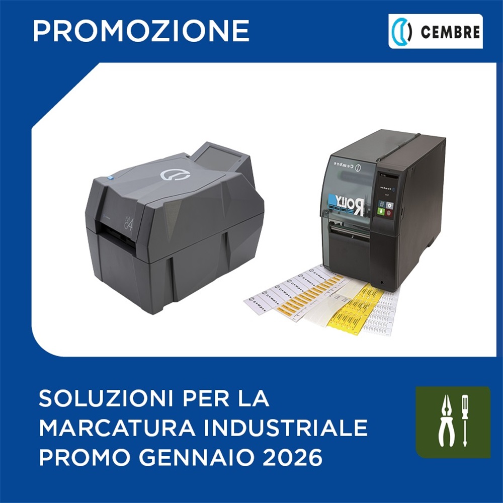 Cembre | Soluzioni per la marcatura industriale promo gennaio 2026