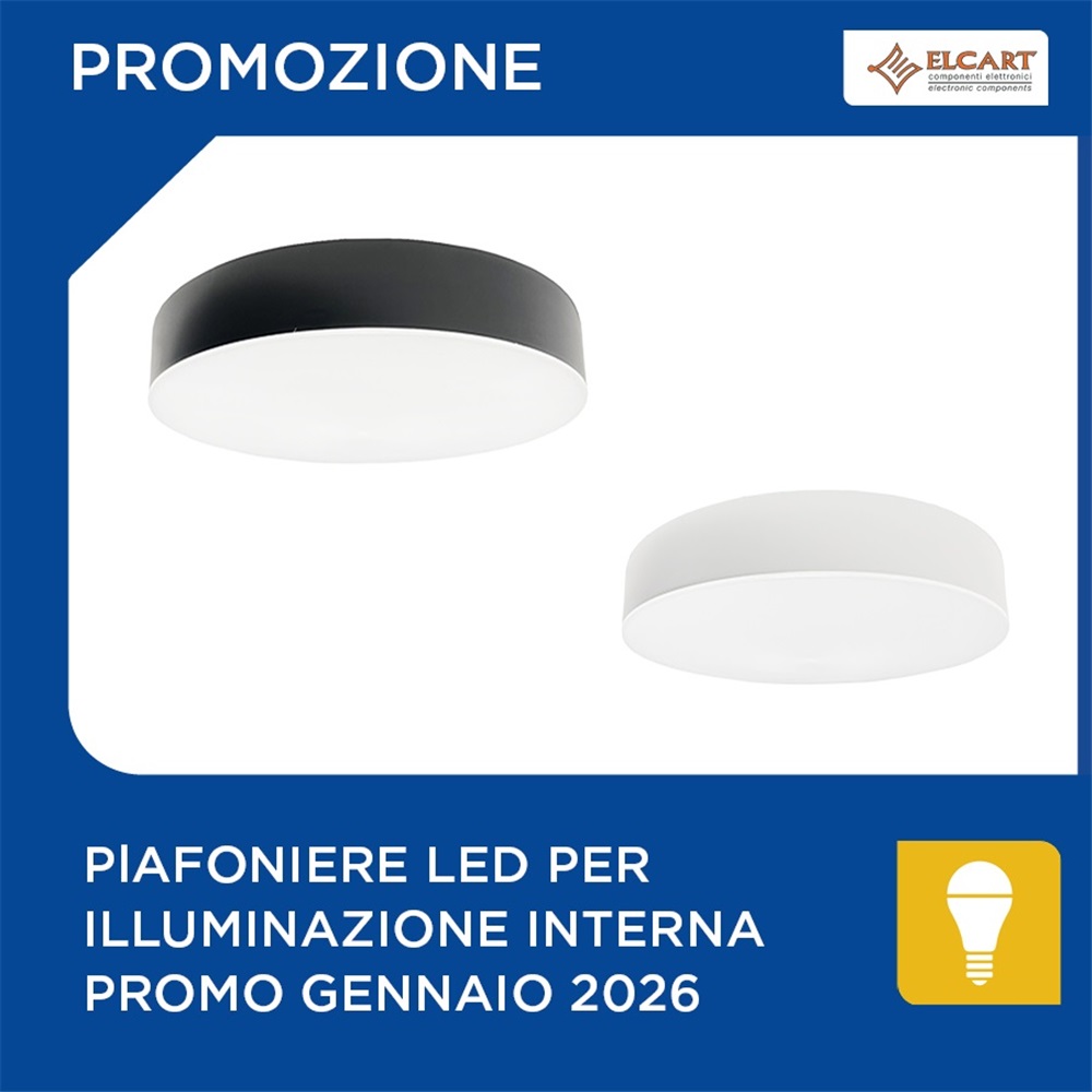 ELCART | Plafoniere led per illuminazione interna promo gennaio 2026