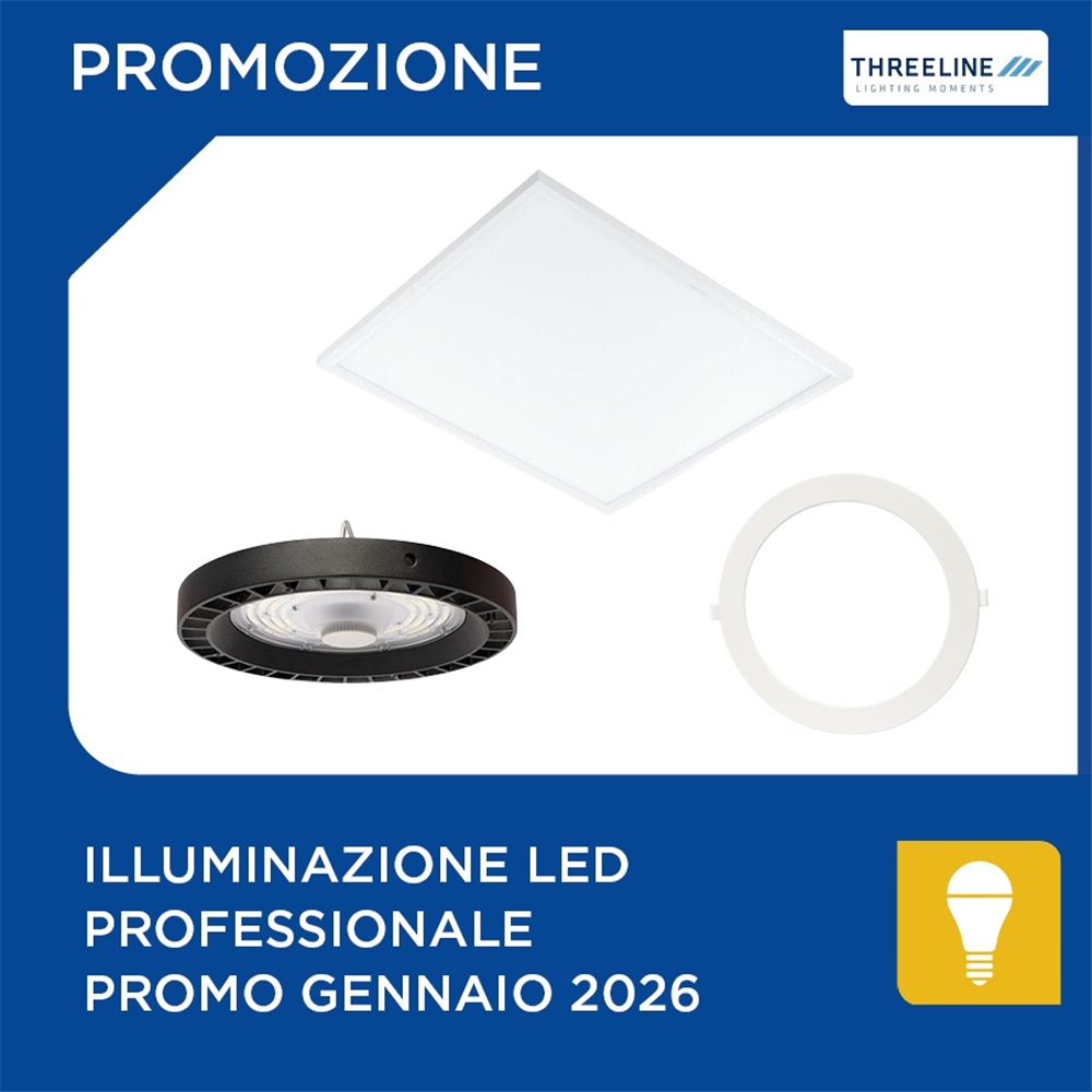 Threeline | Illuminazione led professionale promo gennaio 2026