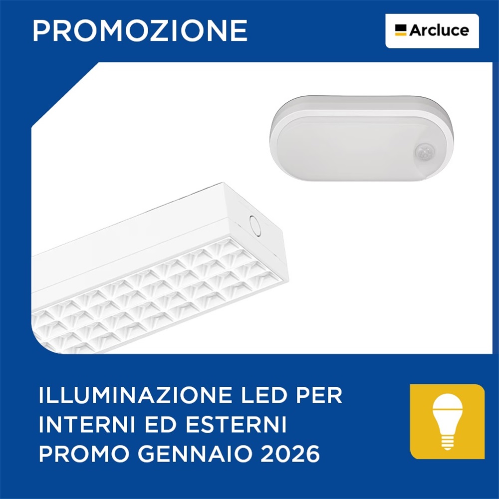 Arcluce | Illuminazione LED per interni ed esterni promo gennaio 2026