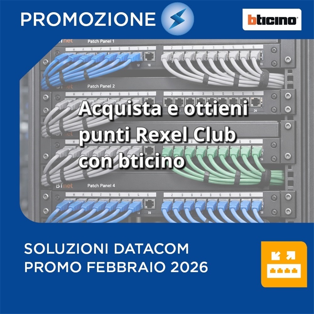 Accumula punti Rexel Club con la gamma BTNET Bticino