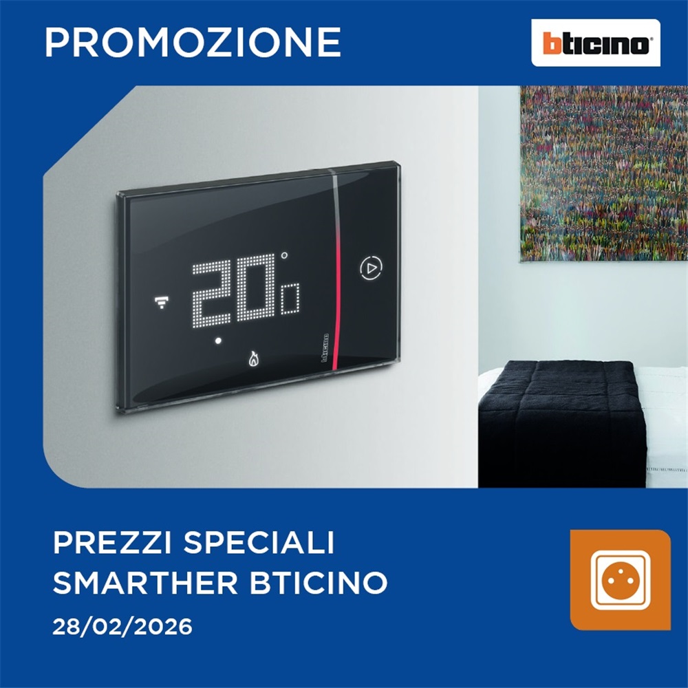 Promozione sui termostati Smarther Bticino