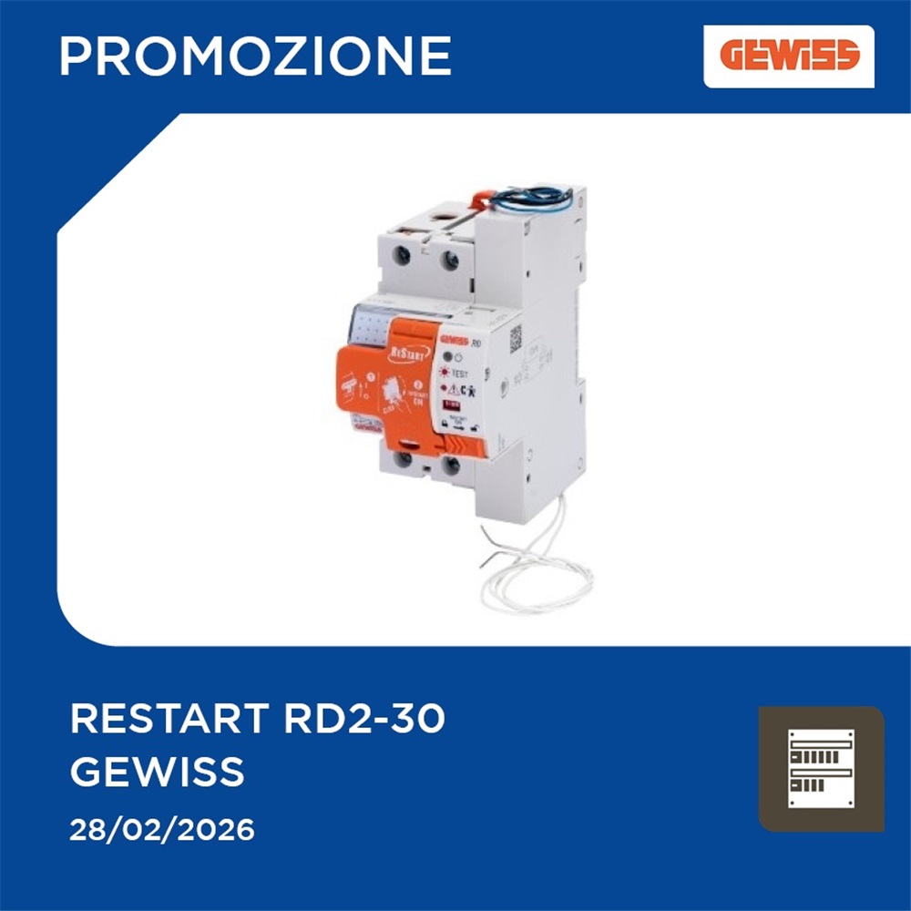 Restart RD2-30 Gewiss in promozione!