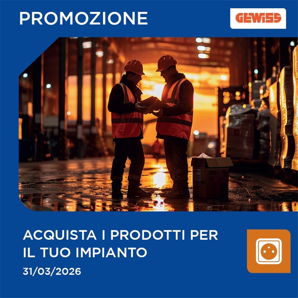 Gewiss: Acquista i prodotti per il tuo impianto e richiedi il rimborso