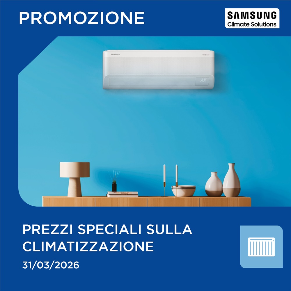 Prezzi speciali sui prodotti per la climatizzazione Samsung