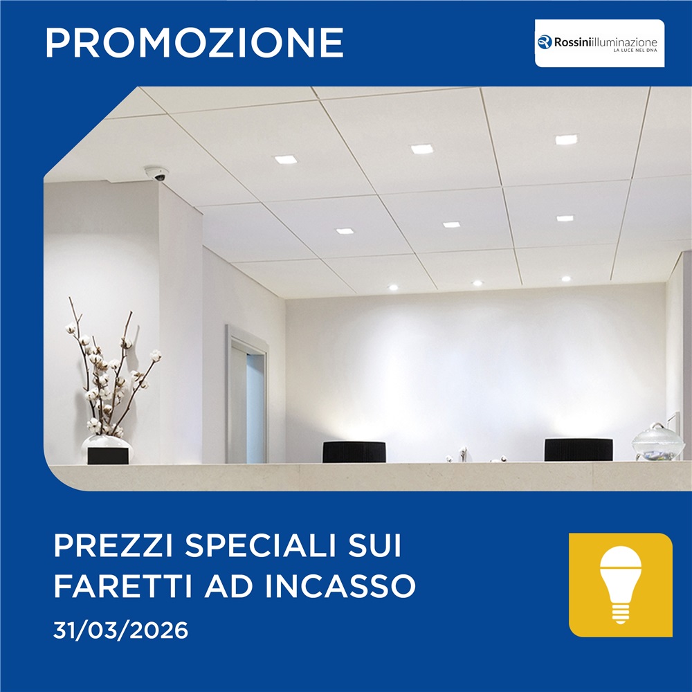 Rossini: Faretti da incasso a scomparsa a prezzo speciale!