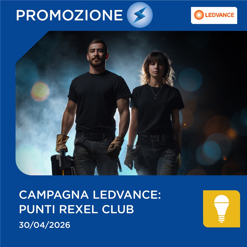 Campagna Ledvance: Punti Rexel Club con i prodotti Ledvance