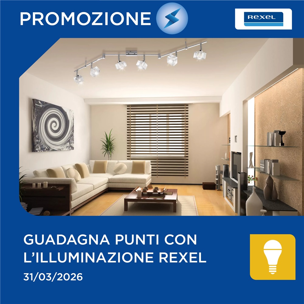 Illuminazione Rexel: Guadagna punti Rexel Club con i prodotti Rexel