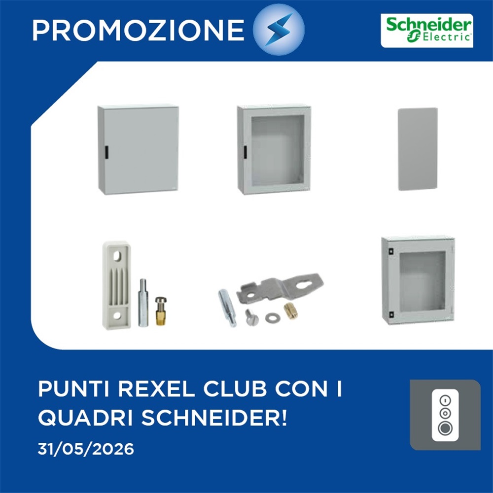 Guadagna punti Rexel Club con i quadri Schneider!