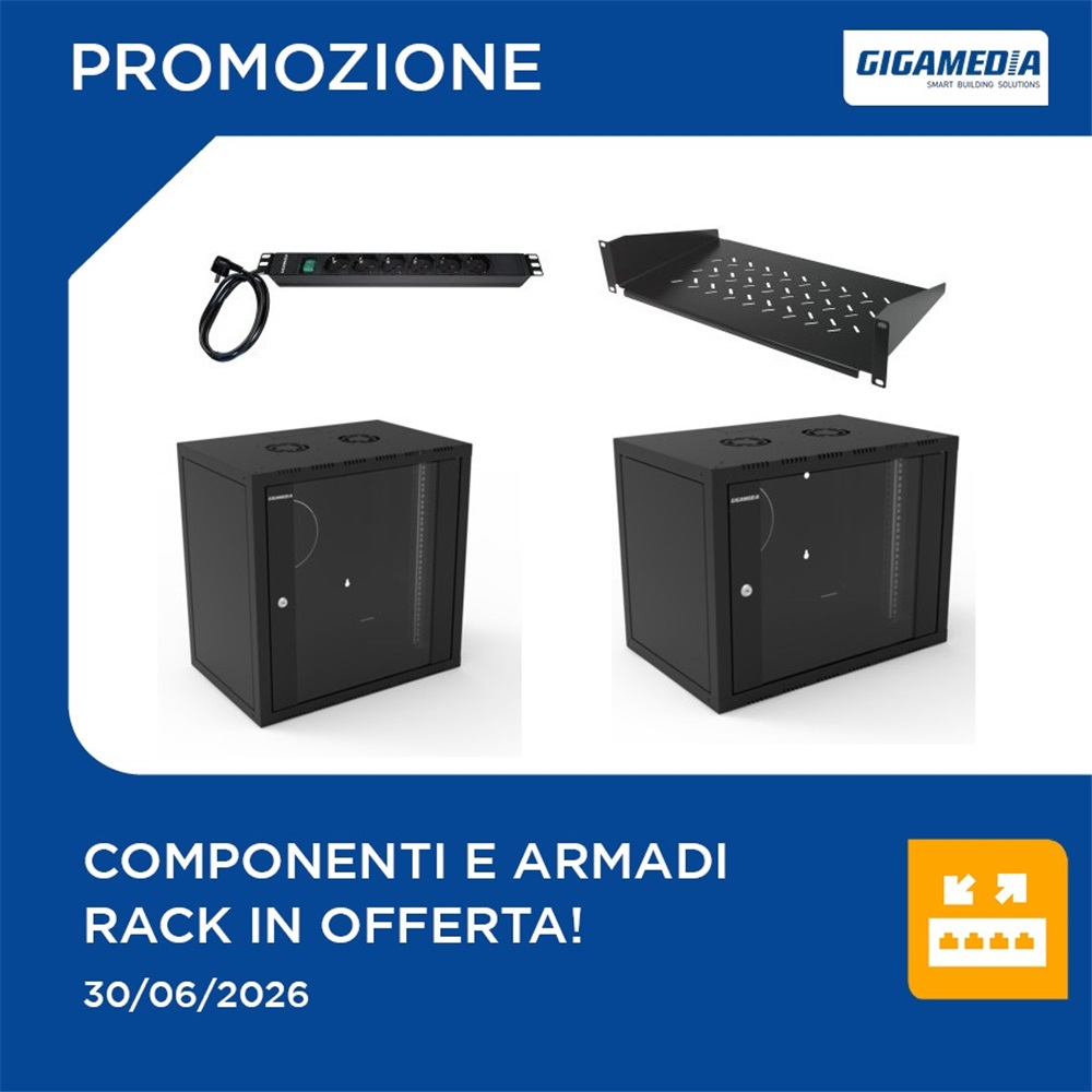 Infrastrutture di rete Gigamedia in offerta!