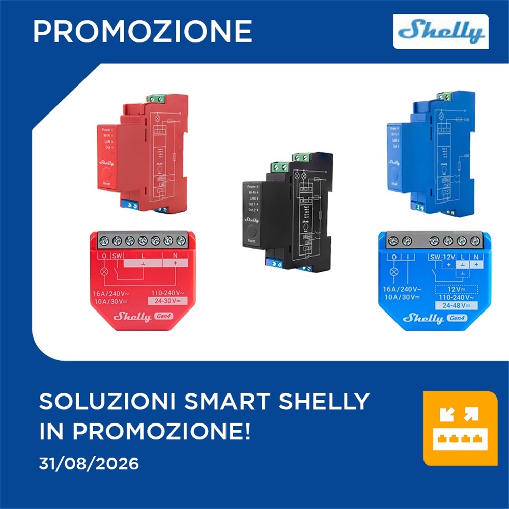Soluzioni Smart Shelly in promozione!