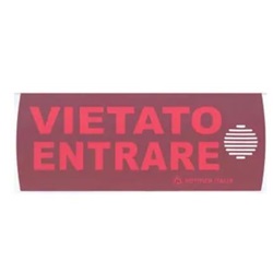 PELLICOLA ALLARME INCENDIO FONDO ROSSO