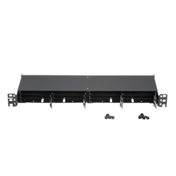 1 RU HD FLEX  6-PORT PANEL, BLACK.