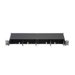 1 RU HD FLEX  6-PORT PANEL, BLACK.