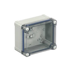 Scatola PC IP66 IK08 RAL7035 Int.H275W225D160 Ext.H291W241D168 coperchio trasp.