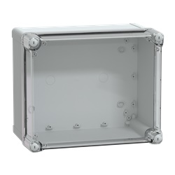 Scatola PC IP66 IK08 RAL7035 Int.H275W225D160 Ext.H291W241D168 coperchio trasp.