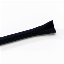 Calza trecciata diametro 10 mm nera in poliestere, lunghezza 100 m, protezione e organizzazione cavi elettrici, uso industriale e civile, resistente fino a 150°C