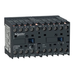 TeSys K reversing contactor - 3P - AC-3 <= 440 V 9 A - 1 NC - 24 V DC coil