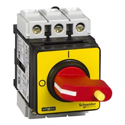 Inter. sez. emerg. Vario VVE per cassetta - 3 poli - 25 A - manovra rossa lucch.